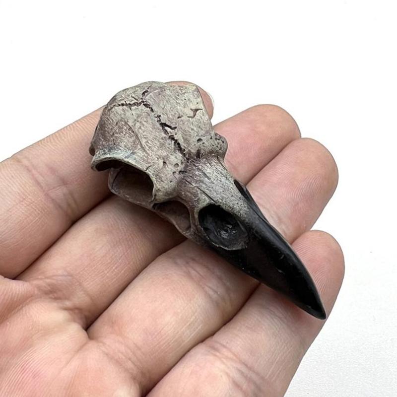 [LA]1Pc Crow Skull Pendant For Adult Halloween Goths Jewelry Resin Raven Skull Pendant Party Decorations Novelty Jewelry Gift