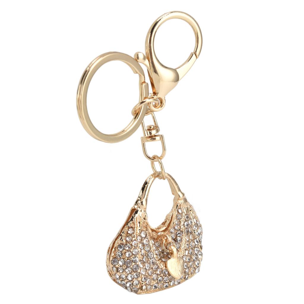 Rhinestone Keychain Ladies Handbag Shape Unique Jewelry Bag Purse Pendant Accessories