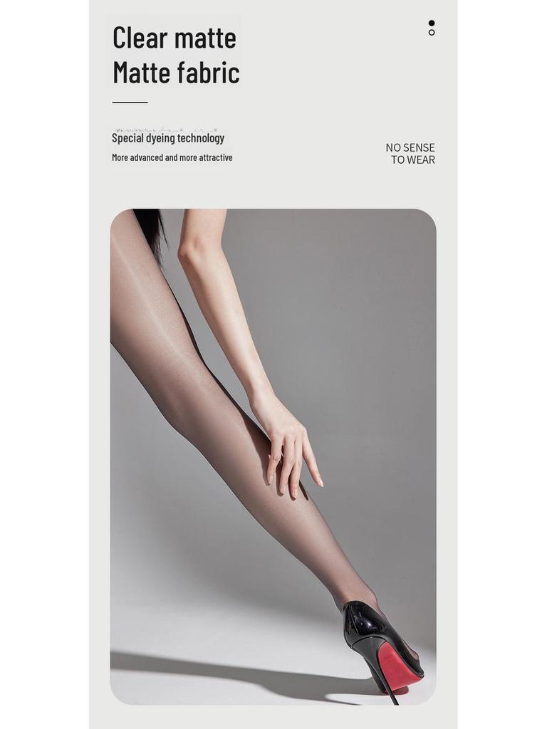 Женские ультратонкие чулки с антизацепляющим узором в виде ананаса – телесного и черного цвета