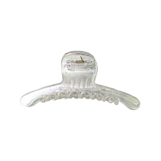 Women Hair Claw Transparent Design Strong Grip Hair Clip Back Head Large Size Hair Organizer Hairstyles Accessories