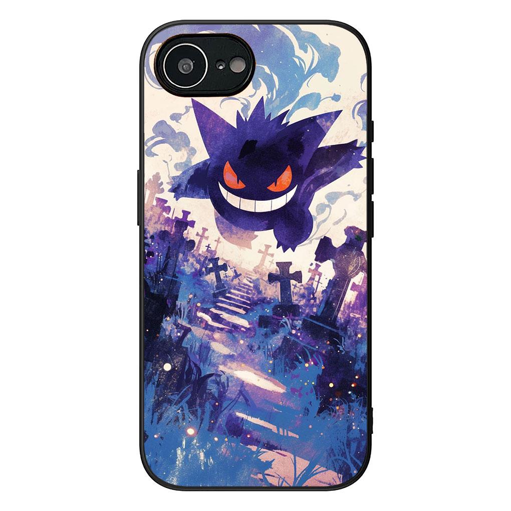 Phone Cover for Apple iPhone 17 16 14 15 Pro Max Plus 15+ 16E XR ProMax Air 16+ Casing Flexible Case Eevees Gengars P-Pikachus