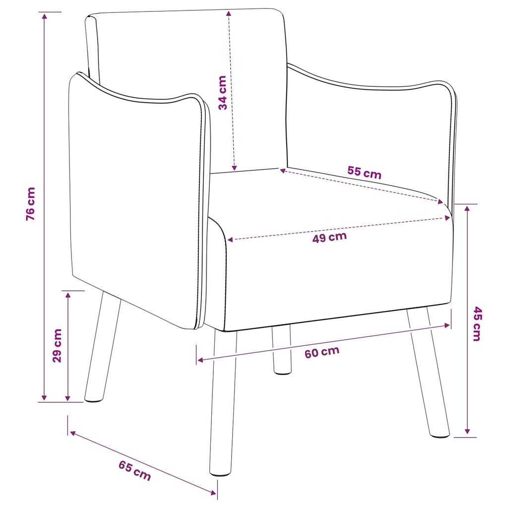 Accent Chair Cream Boucle