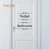 Съемный водонепроницаемый ванная туалетная дверь Наклейка на стену Наклейка для дома DIY Декор украшения