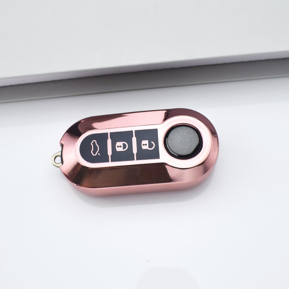 Мода TPU Автомобильный Чехол-Ключ Брелок Чехол для Выкидного Ключа Автомобиля Для Fiat Ducato 500 500L Panda Grande Punto Lancia Musa Аксессуары