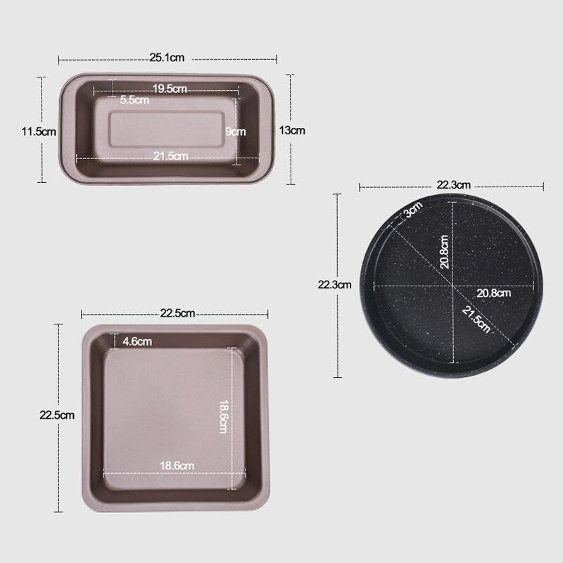 5 Pieces Cake Mould Carbon Steel Muffin Pizza Baking Cake Baking Cake Bread Cans Bread Maker Mould Kitchen Accessories | Cooking Kits