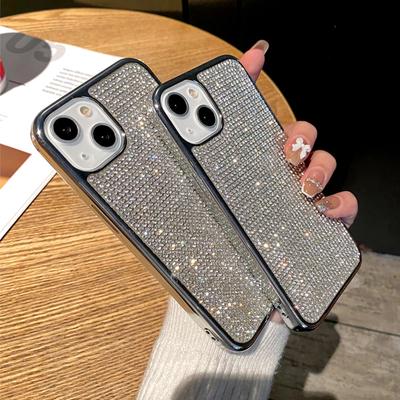 Роскошный чехол для телефона с блестящим бриллиантом для Iphone 13 12 11 14 Pro Max Xr X Xs Max 14 с противоударным покрытием, мягкая задняя крышка, чехол