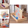 Wooden 4 Chess Connected Line Game Board Children Puzzle Toy For Brain Development