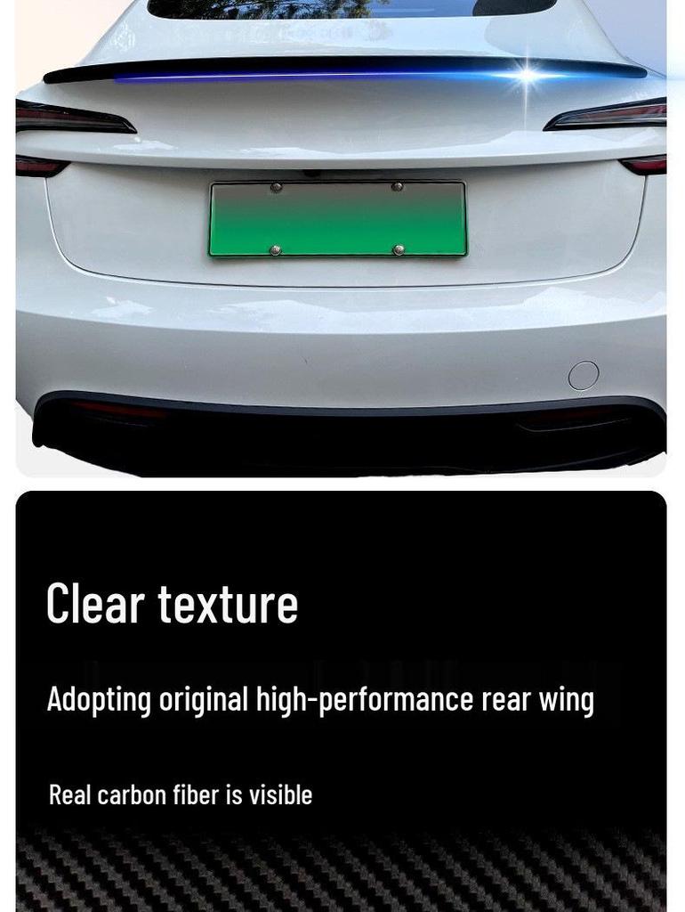 Tesla Model 3 Highland Refresh Carbon Fiber Rear Wing Spoiler