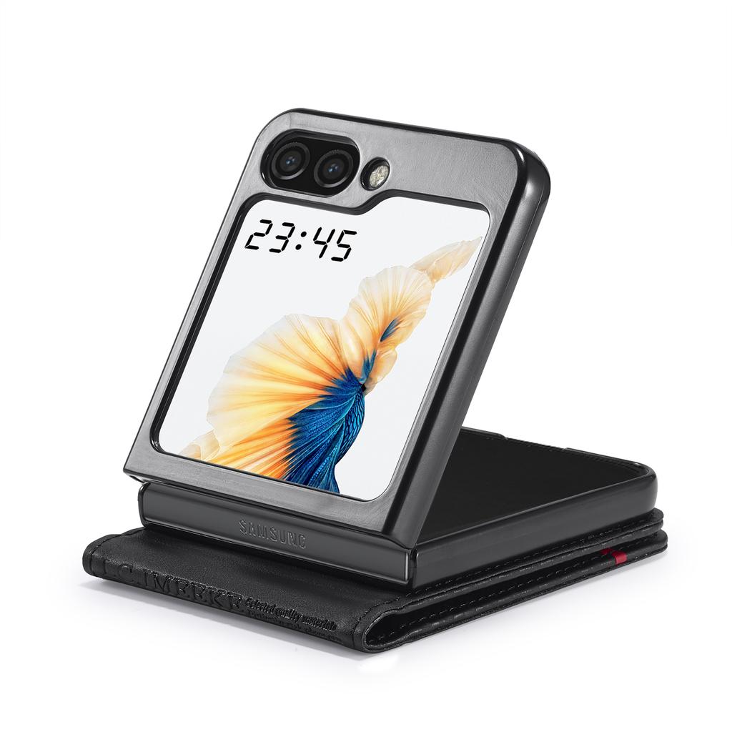 Кожаный чехол из углеродного волокна для Samsung Galaxy Z Flip 5 4 3 5G Flip5 Flip4 Flip3 Z Fold 3 4 5, магнитный флип-кошелек, держатель для карт, сумка для телефона Etui