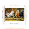 5D Цифровая картина маслом скачущих лошадей - Искусство для гостиной и спальни (Без рамки)