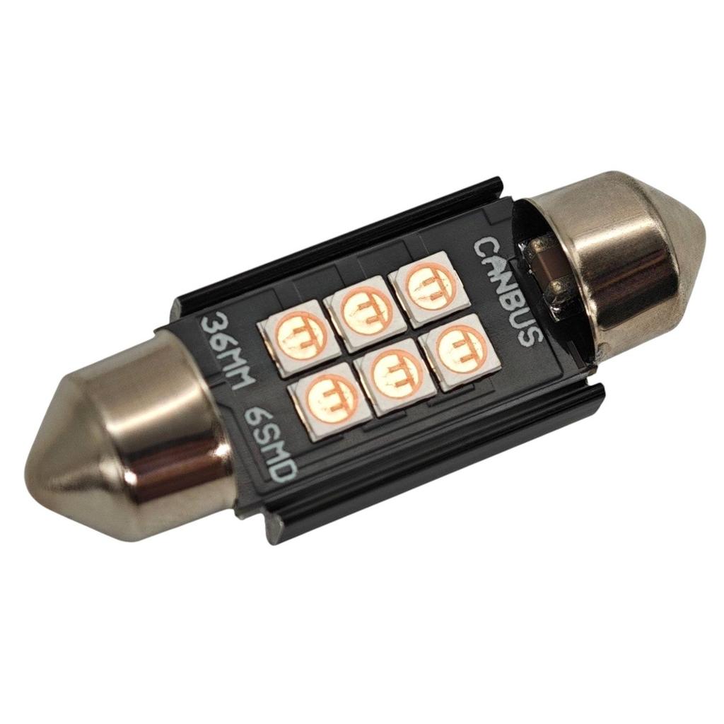 C5W żarówka LED SV8.5 12-24V CANBUS 36mm - Różowy Off-Road