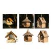Bird Hut Nest Hanging House for Small Medium Bird Wild BirdhouseS Toy Nest Perches for Courtyards