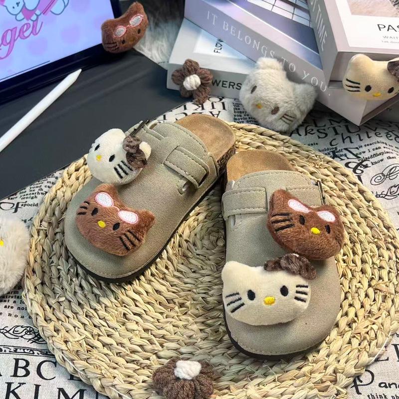 Женские уличные клоги-слипоны, Весна/Осень 2025, Мягкие и нескользящие, для детей старшего возраста, в стиле Birkenstock, Повседневная обувь.