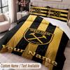 West Ham United FC Printed Bedding Set Custom Name Text 1 Duvet Cover 2 Pillowcases For Bedroom