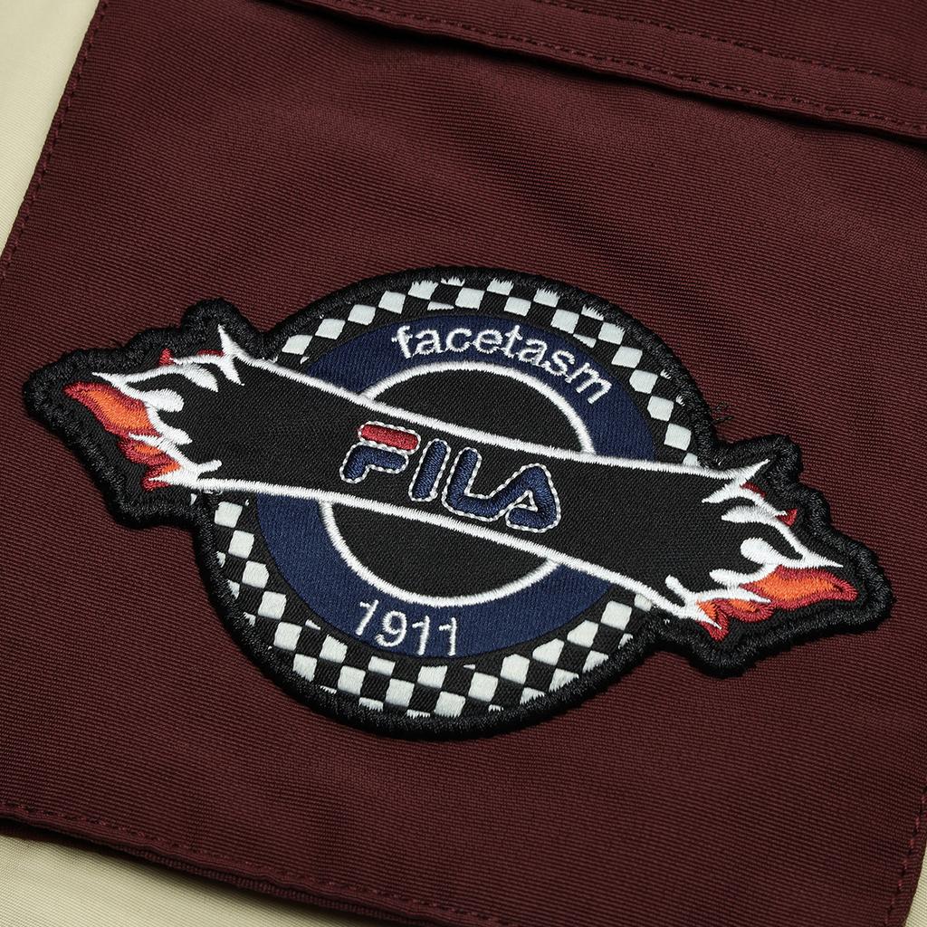 Fila Fusion X FACETASM Куртка унисекс оверсайз средней длины с воротником-стойкой и цветовыми блоками Светло-желтая T11U347901F-YE