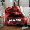 Custom Name Wolverine Superhero Artwork blanket for Couch & Bed, Plush Cozy Fuzzy Blanket Super Soft & Warm Blankets for Fall and Winter. 09088