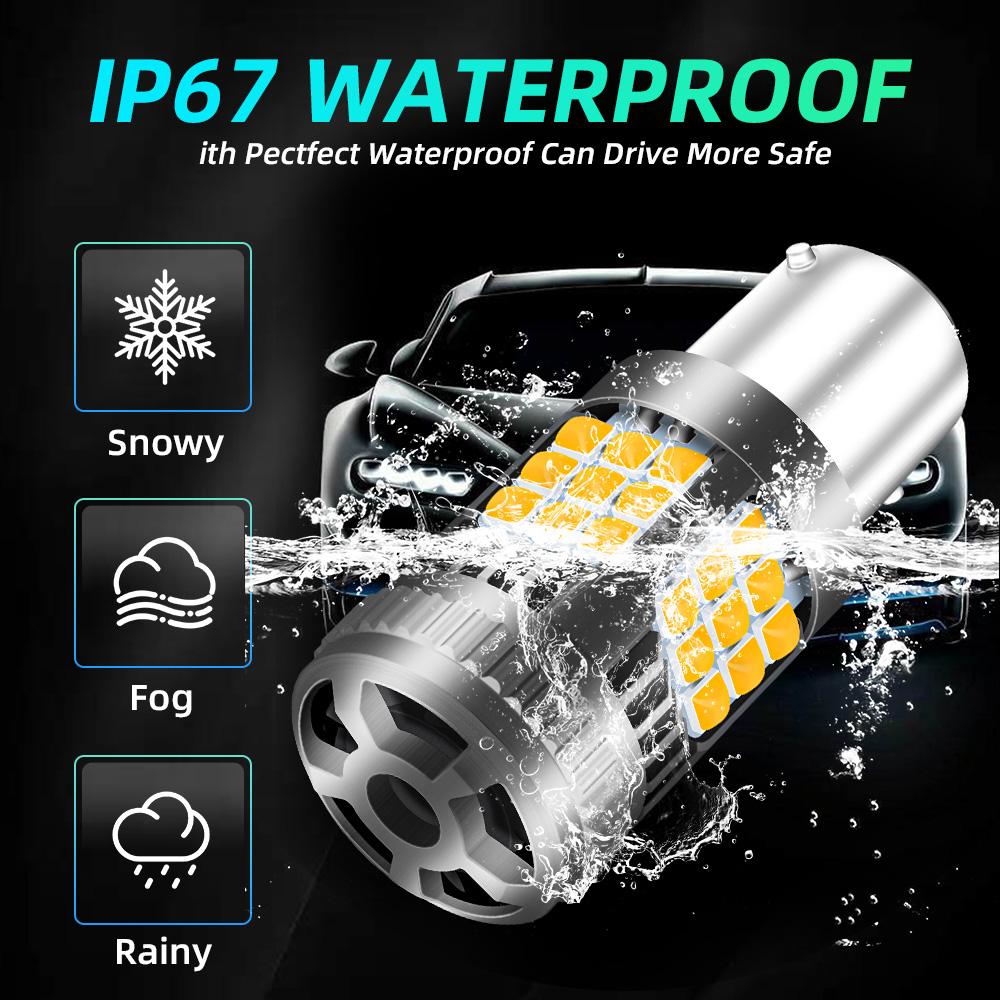 2 шт. 1156 BA15S P21W Лампа указателя поворота BAU15S Светодиодная лампа Сверхяркий ДХО 36-SMD Чипы 3030 Замена с вентилятором Для фонаря заднего хода