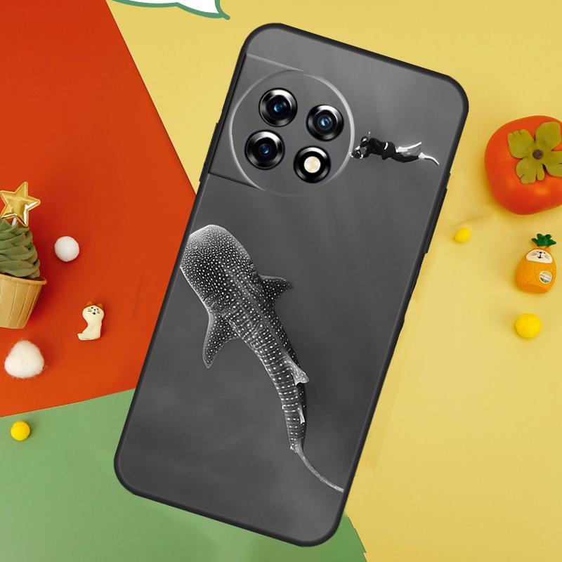 Чехол для задней панели телефона OnePlus 15 13R 13 13T 12 12R 11 10 10T 8T Nord CE 5 2 3 4 Lite N20 N30 с изображением китовых акул