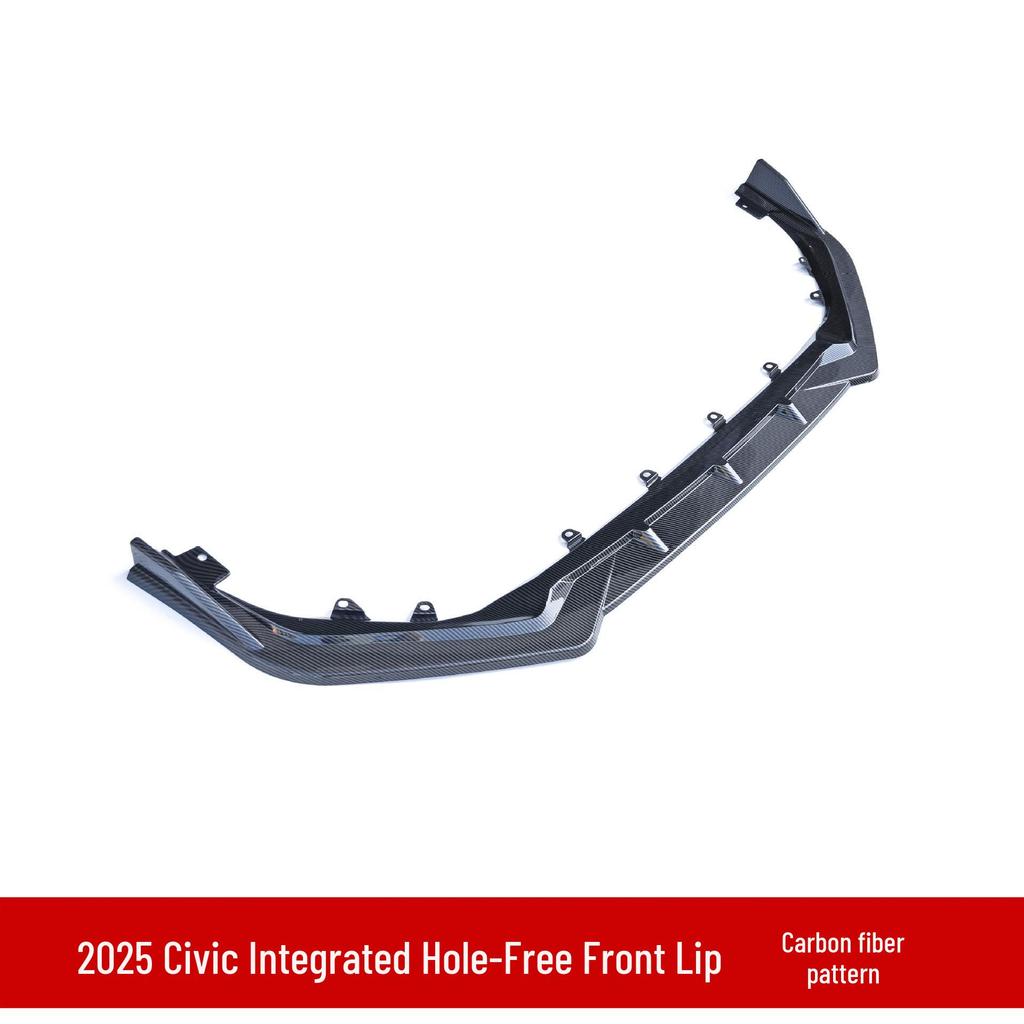 Передний сплиттер и губа для Civic 11.5 поколения 2025 года, установка без сверления, неразрушающая посадка.