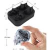 Skull Whisky Cocktail Ice Block Tray Silicone Mold Candy Ice Cream Mold Pudding Soap Ice Mold Halloween Gift Bake Mold 6
