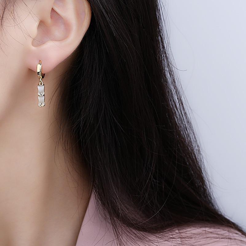 New Earrings Cat-eye Dianthus Ear Buckles Fashionable Temperament Versatile Earrings for Women