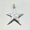 Античные серебряные подвески-шармы в виде морской звезды - DIY винтажные аксессуары для ожерелья в виде пятиконечной звезды