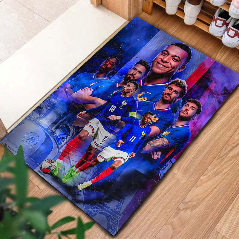 France National Football Team Carpet Rug for Living Room Bedroom Home Sofa Decoration,Kids play Non-slip Floor Mat