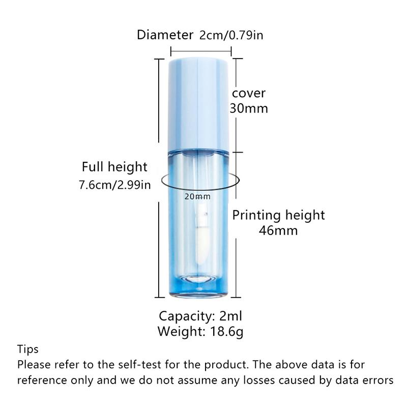 1Pcs 2ml Empty Plastic Lip Balm Tube – With Cap, Suitable for DIY Lipstick, Lip Gloss, and Cosmetic Samples