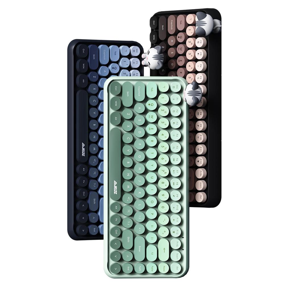 Ajazz 308I Офисная клавиатура Беспроводной Bluetooth 2.4G приемник