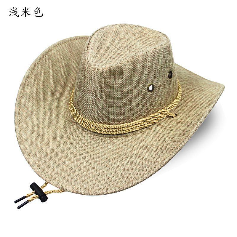 Шляпа Мужская Шляпа от солнца с большими полями Уличная пляжная шляпа Шляпа от солнца Мужская шляпа Альпинистская шляпа Панама Ковбойская шляпа