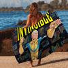 I-Invincible Микрофибра с принтом Пляжное полотенце Альпинизм Йога Пляж Плавание Бег Впитывающее Мягкое полотенце