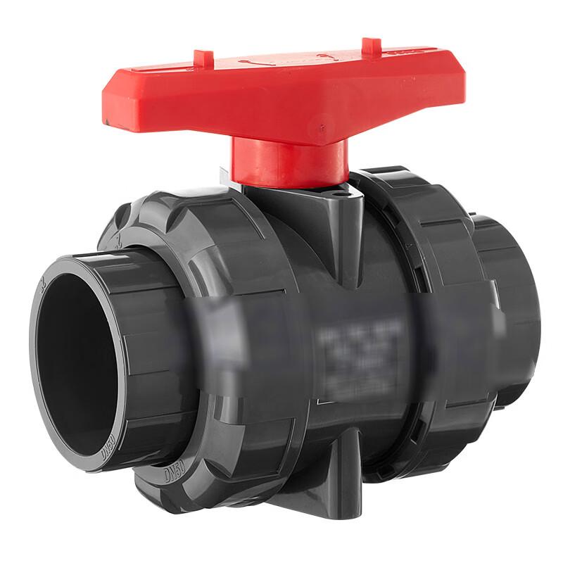 Luoyiren PVC Grey Hot Melt Straight Ball Valve