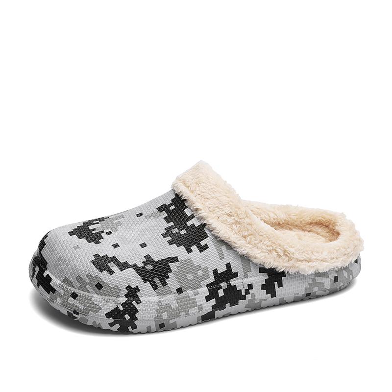 Men Cotton Slipper Winter New Thick-soled EVA Soft Bottom Waterproof Detachable Non-slip Unisex Female Home Fashion Cheap 45