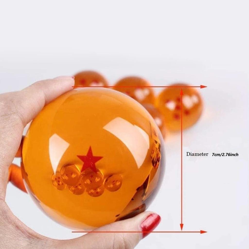 7,6 см Аниме Фигурка Dragon Ball Z Горячая Распродажа Игрушка Хрустальный Шар 1 2 3 4 5 6 7 Звездных Драконьих Шаров Игрушка для Украшения Рабочего Стола Подарок для Детей