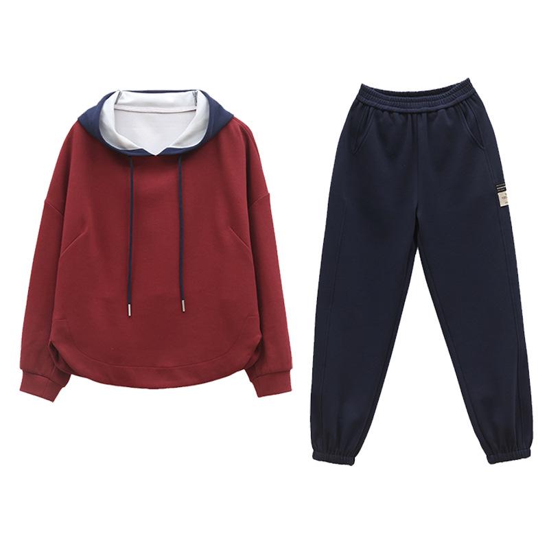 Спортивный костюм Ранняя осень 2024: Омолаживающий, Слимминг Комплект из двух частей