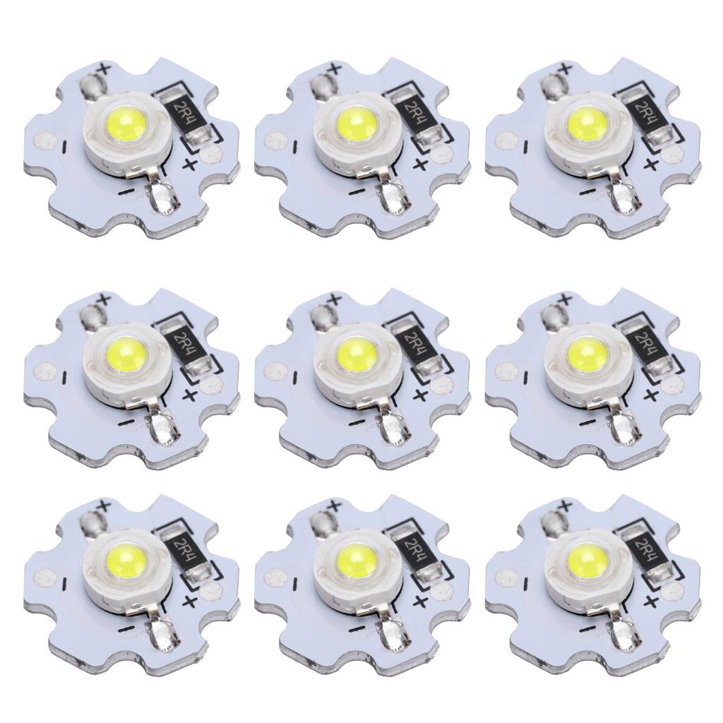 25Pcs 5V LED Chips 200LM 3W High Power LED Lamp Beads for DIY Lighting FixturesPure White