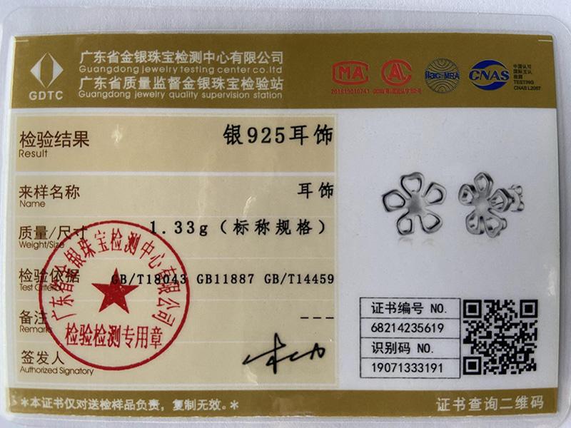 Серьги-цветы из стерлингового серебра 925 пробы, Свадебные украшения-шармы