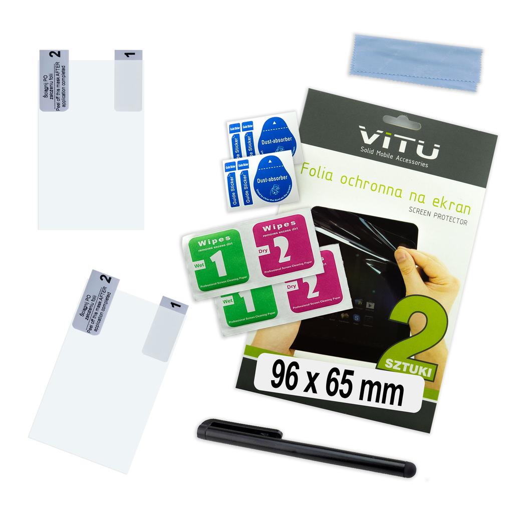 VITU Screen Protector Film, 2-Pack, 96x65mm (9.6x6.5cm) – 4.6"