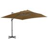VidaXL Cantilever Garden Parasol with Aluminum Pole, Patio Sunshade, Sun Shelter, Terrace Parasol 44638