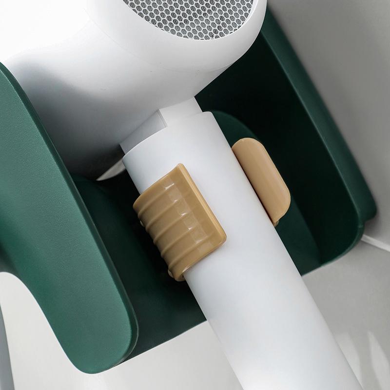 Кронштейн для фена, настенный, без удара, стеллаж для хранения фена, многофункциональный пилон для ванной комнаты