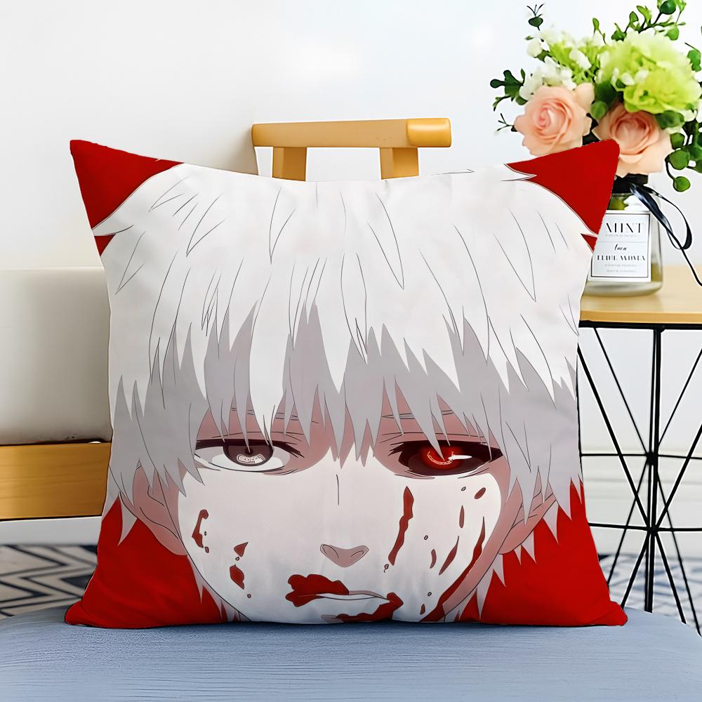 Tokyo Ghoul Наволочка Стираемая Льняная Наволочка Мягкая для Дивана Кровати Уютный Декор Домашней Комнаты