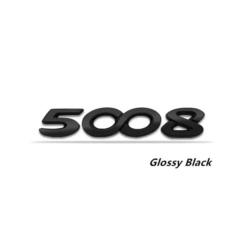 2026 Hot Car Sticker Car Trunk Emblem Letter Decal for Peugeot 2008 3008 4008 5008 Logo Metal Badge Styling Rear Sticker Modific
