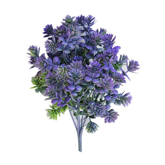 1шт искусственная трава 7 ветвей садовый декор DIY цветочная композиция поддельные растения