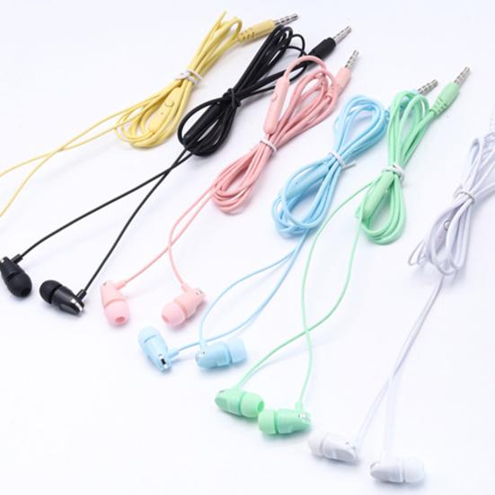 L104 Универсальные 3,5-мм динамические проводные спортивные наушники-вкладыши с тяжелыми басами и микрофоном