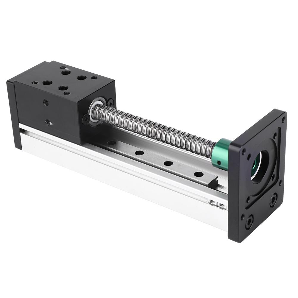 Linear Guide Rail Slide Ball Screw Motion Table 200mm Effective Stroke(1610 Ball Screw)