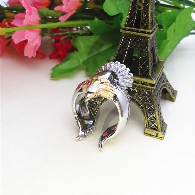 Кольцо открытого размера, ювелирные изделия, золотые ретро-орлиные крылья, модные кольца, уникальное кольцо с орлом из медного сплава, мужские высококачественные аксессуары для животных