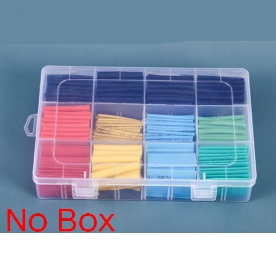 127/164/328/530шт 2:1 комплект термоусадочных трубок с изоляцией из полиолефина, набор проводов и термоусадочных трубок в ассортименте(Нет коробки)