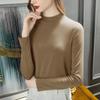 Bottom Shirt Women's Semi-turtleneck Spring and Autumn New Women's Clothing Long-sleeved Inner Slim Modal Solid Color Top