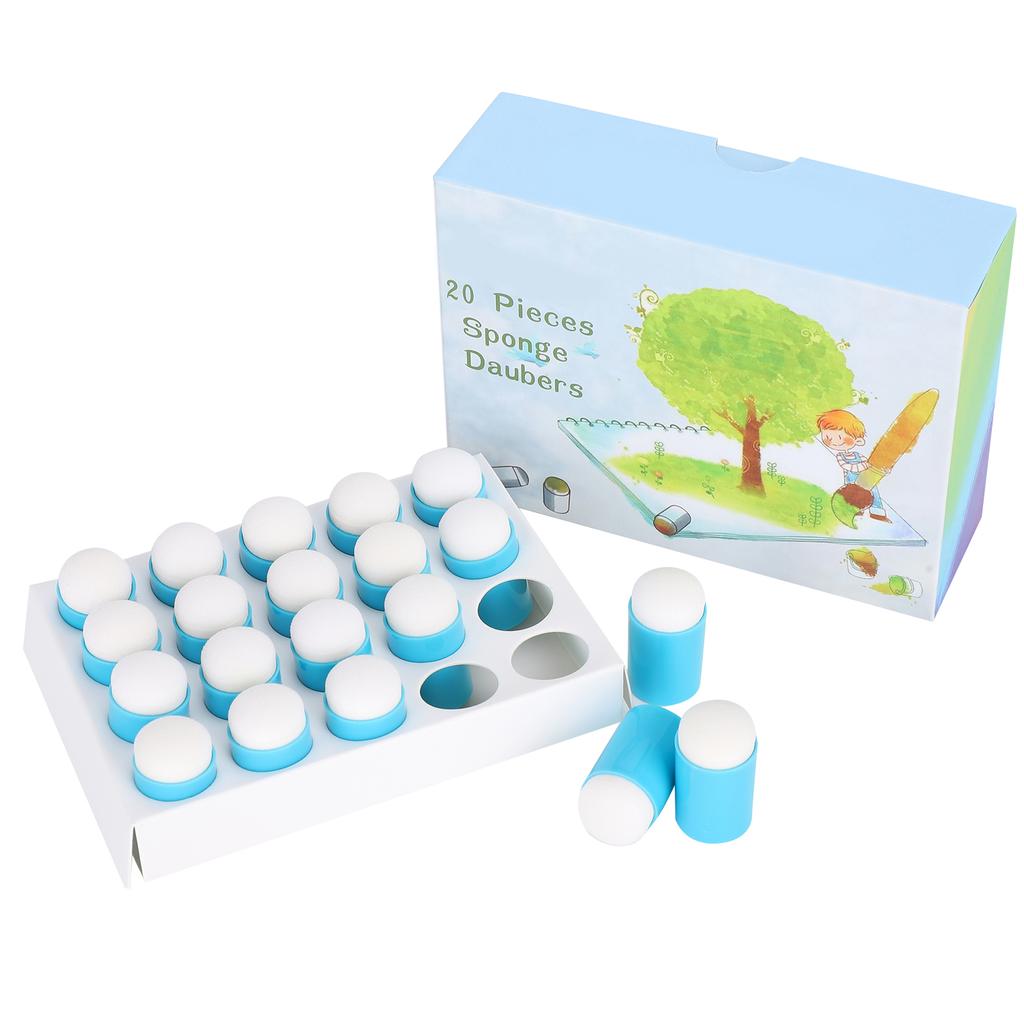 20 шт. Губка-мазки для рисования, граффити, размазывания, раскрашивания, пальчиковые кроватки, инструмент