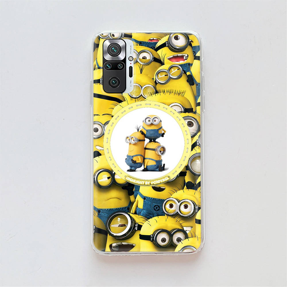 Прозрачный чехол для Samsung A04 A14 A23 A34 A54 M23 M33 M52 M53 Realme Narzo 50 50I 50a Prime C35 C55 C30S 10 9 Pro M-76 Милые миньоны
